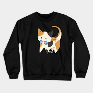 Trans Pride Calico Kitty Crewneck Sweatshirt